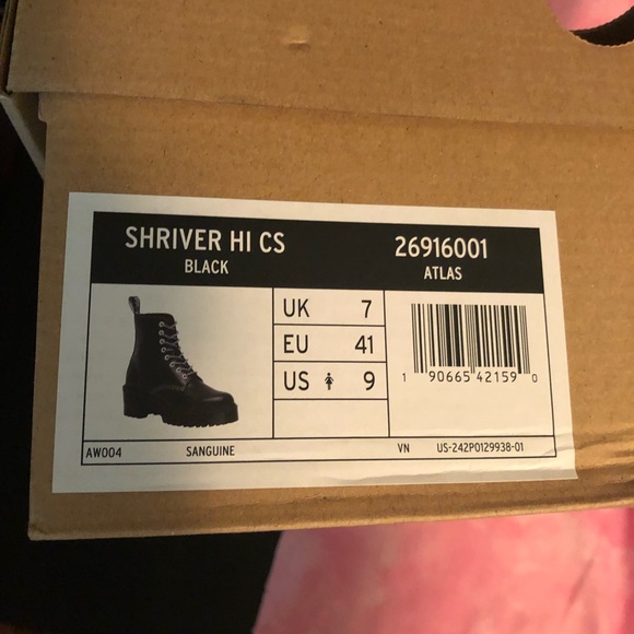🌟Dr. Martens!! Shriver high contrast Sz 9 Rare! Sold out everywhere! NEW in box - Picture 9 of 11